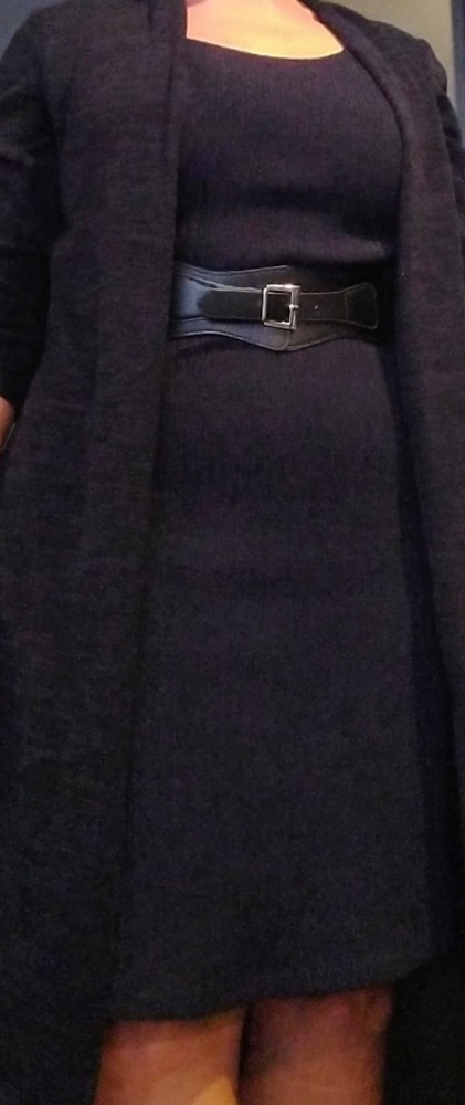 Dress knit dark blue by Connected Apparel